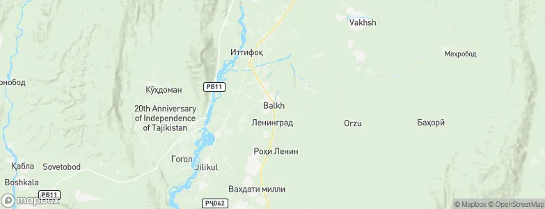 Kolkhozobod, Tajikistan Map