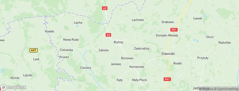 Kolno, Poland Map