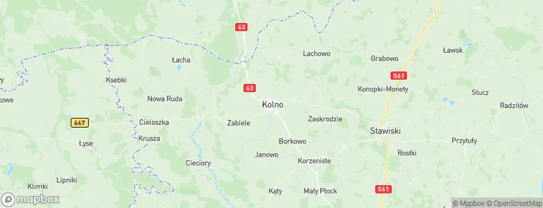 Kolno, Poland Map