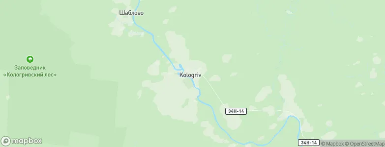 Kologriv, Russia Map
