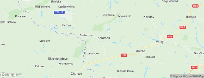 Kolomak, Ukraine Map