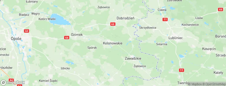 Kolonowskie, Poland Map