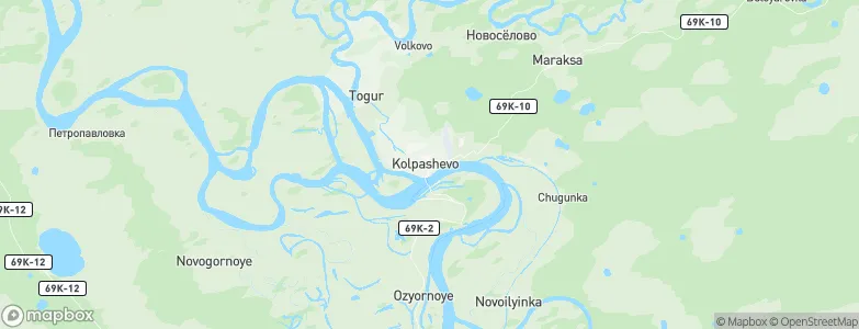 Kolpashevo, Russia Map