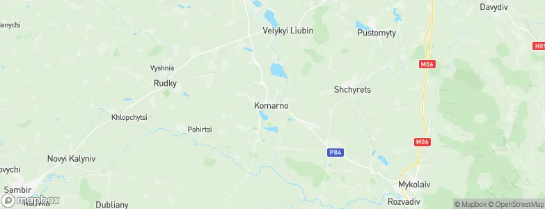 Komarno, Ukraine Map