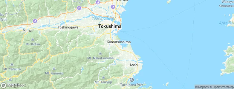 Komatsushimachō, Japan Map