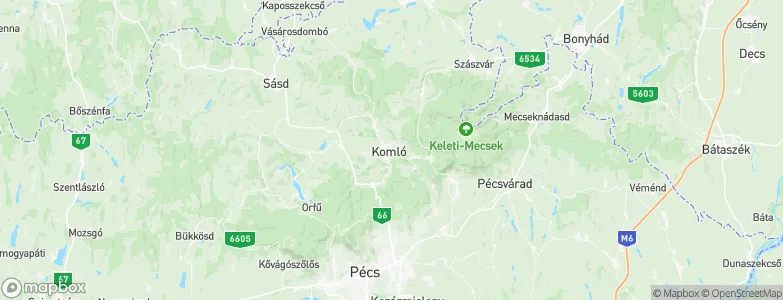 Komló, Hungary Map