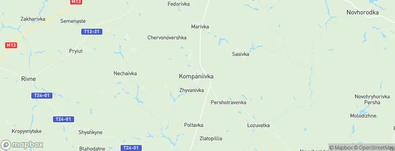 Kompaniyivka, Ukraine Map
