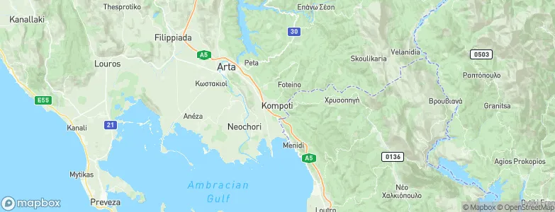 Kompóti, Greece Map
