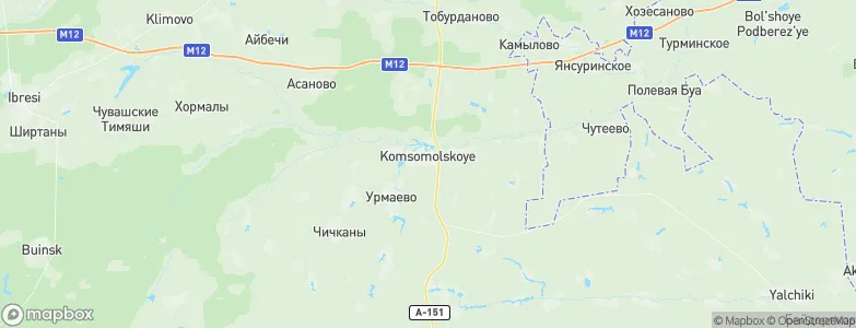 Komsomol'skoye, Russia Map
