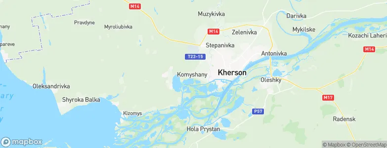 Komyshany, Ukraine Map