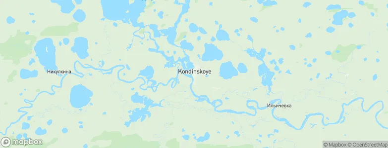 Kondinskoye, Russia Map