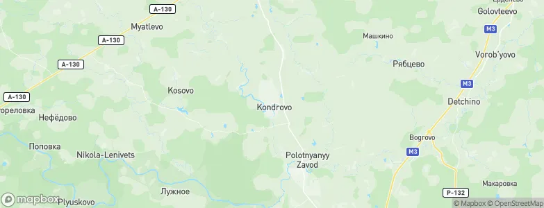 Kondrovo, Russia Map