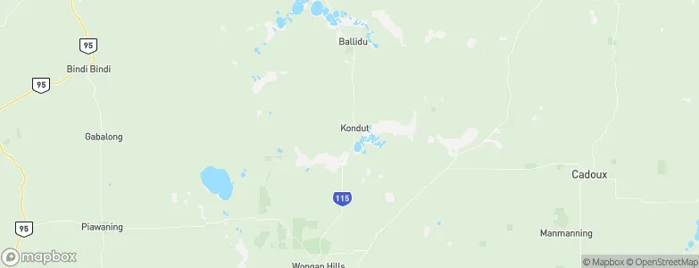 Kondut, Australia Map