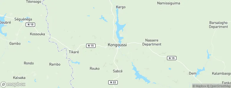Kongoussi, Burkina Faso Map