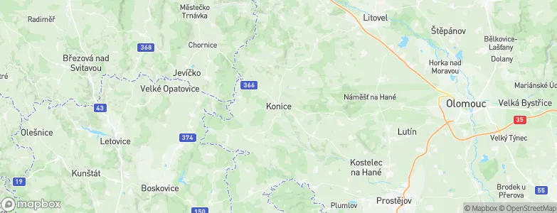 Konice, Czechia Map