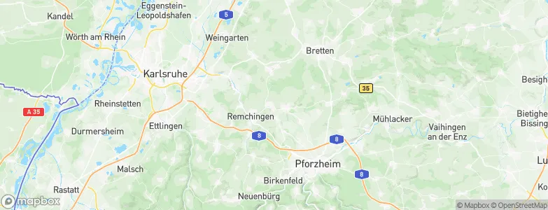 Königsbach-Stein, Germany Map
