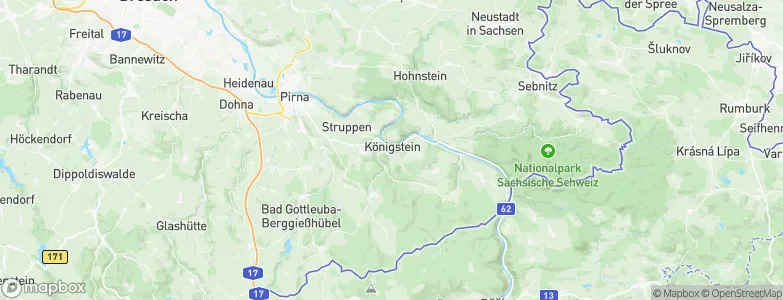 Königstein, Germany Map