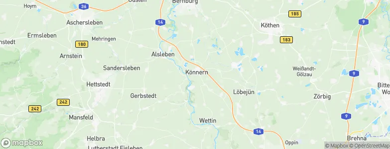 Könnern, Germany Map