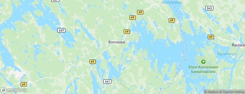 Konnevesi, Finland Map