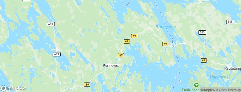 Konnevesi, Finland Map