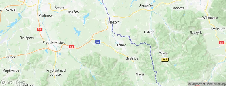 Konská, Czechia Map