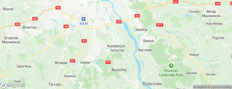 Konstancin-Jeziorna, Poland Map