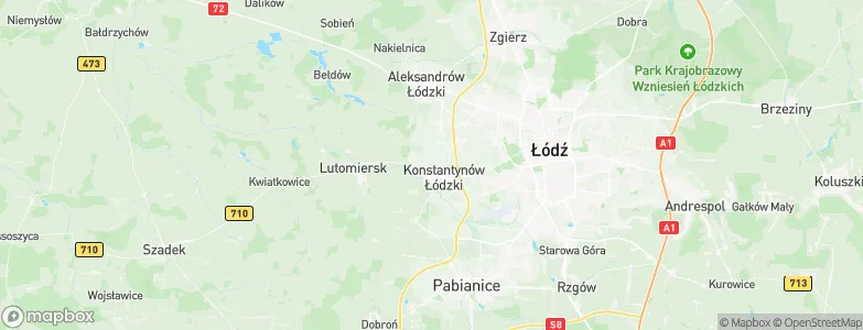 Konstantynów Łódzki, Poland Map