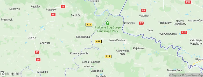 Konstantynów, Poland Map