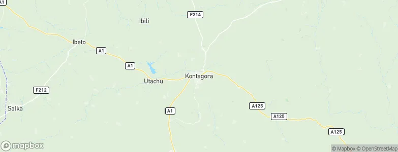 Kontagora, Nigeria Map