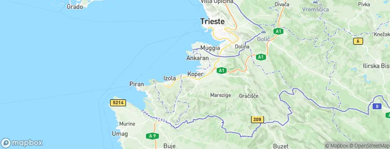 Koper, Slovenia Map