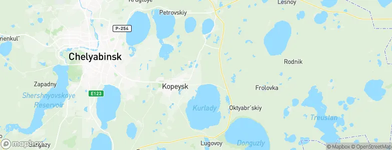 Kopeysk, Russia Map