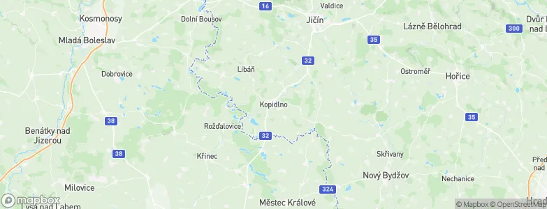 Kopidlno, Czechia Map