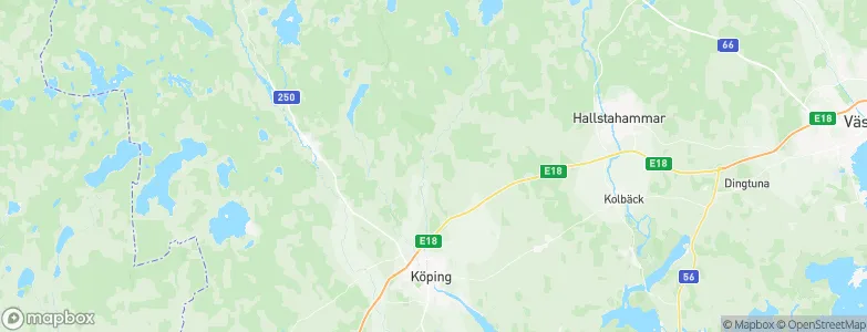 Köping Municipality, Sweden Map