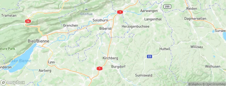 Koppigen, Switzerland Map