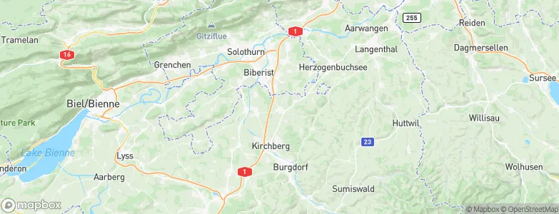 Koppigen, Switzerland Map