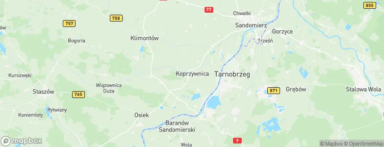 Koprzywnica, Poland Map