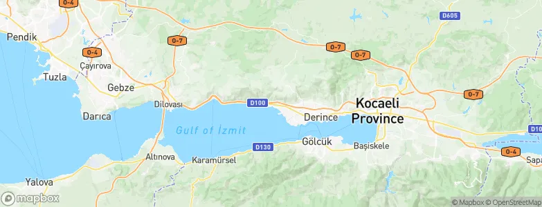 Körfez, Turkey Map
