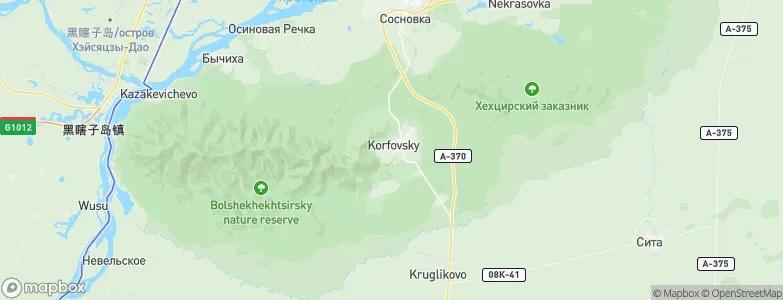 Korfovskiy, Russia Map