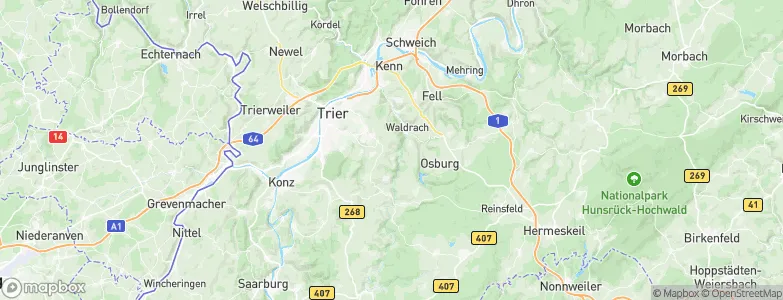 Korlingen, Germany Map