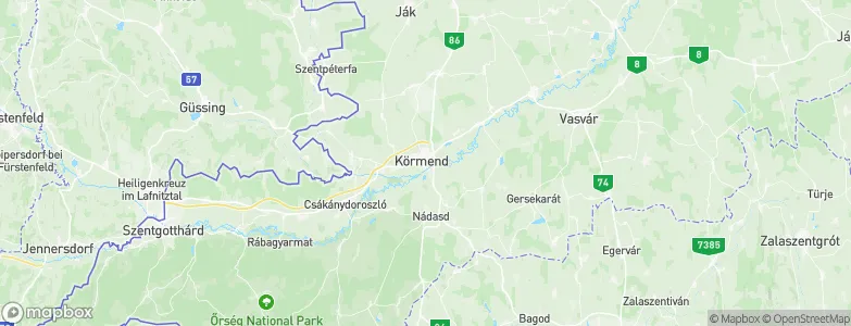 Körmend, Hungary Map