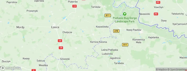 Kornica Stara, Poland Map