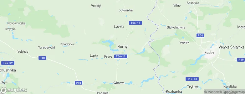 Kornin, Ukraine Map