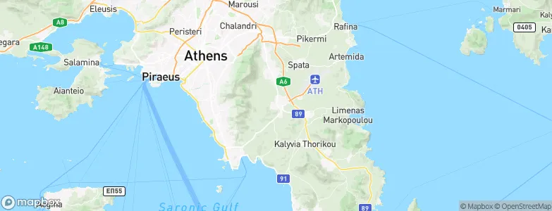 Koropí, Greece Map