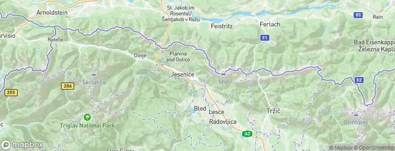 Koroška Bela, Slovenia Map