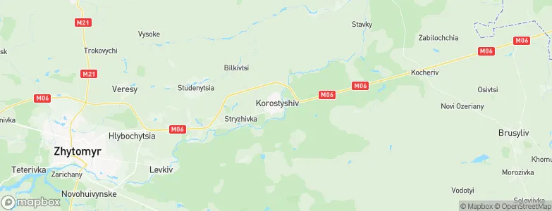 Korostyshiv, Ukraine Map