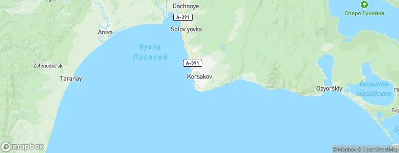 Korsakov, Russia Map