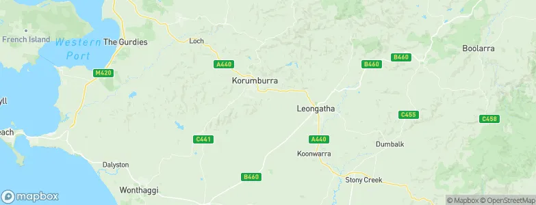 Korumburra South, Australia Map