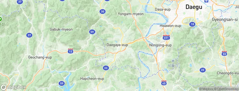 Koryŏng, South Korea Map