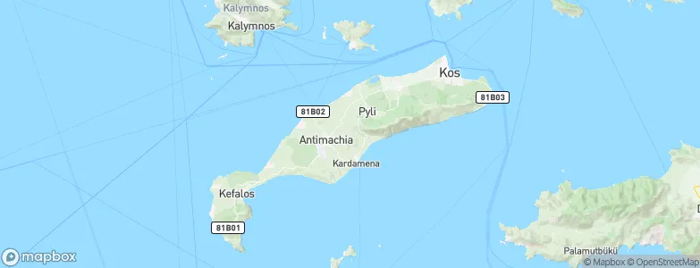 Kos, Greece Map