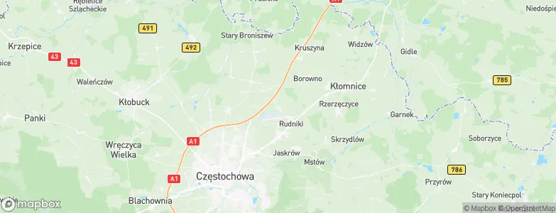 Kościelec, Poland Map